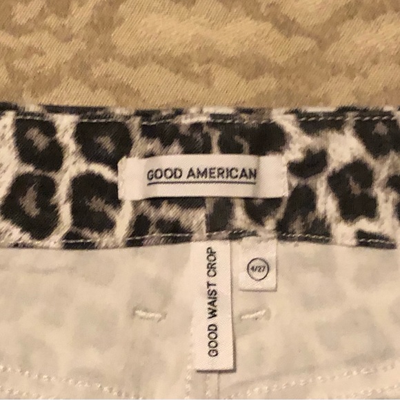 Good American - Good Waist Crop - Leopard, Size 27 - Picture 4 of 6